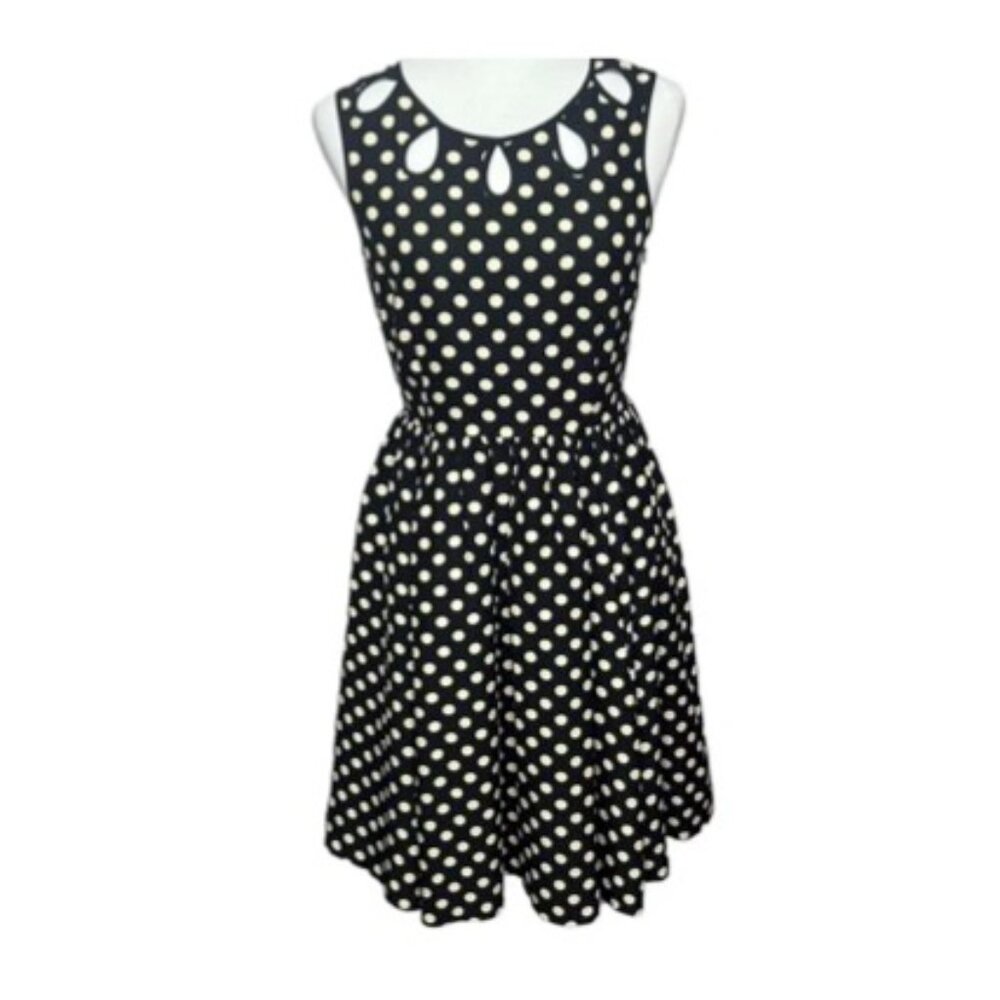 Kate Spade New York 'Rainey' Polka Dot Fit and Flare Dress